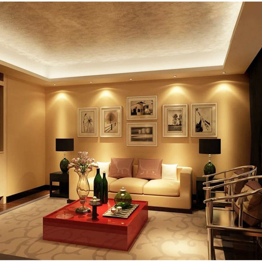 Суперъяркий светодиодный потолочный светильник 5730 SMD с регулируемой яркостью 7