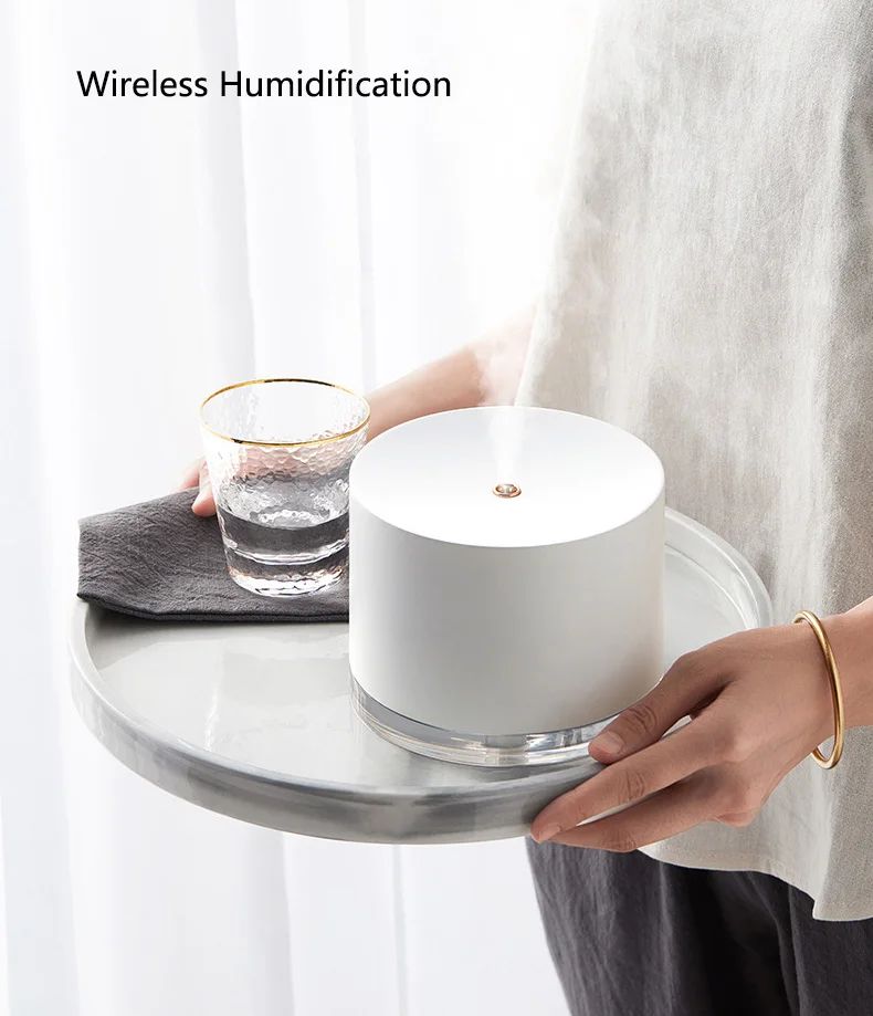 

Rechargeable USB Portable Air Humidifier Wireless Electric Humidifiers Diffuser Cool Mist Maker Night Lamp Purification For Home