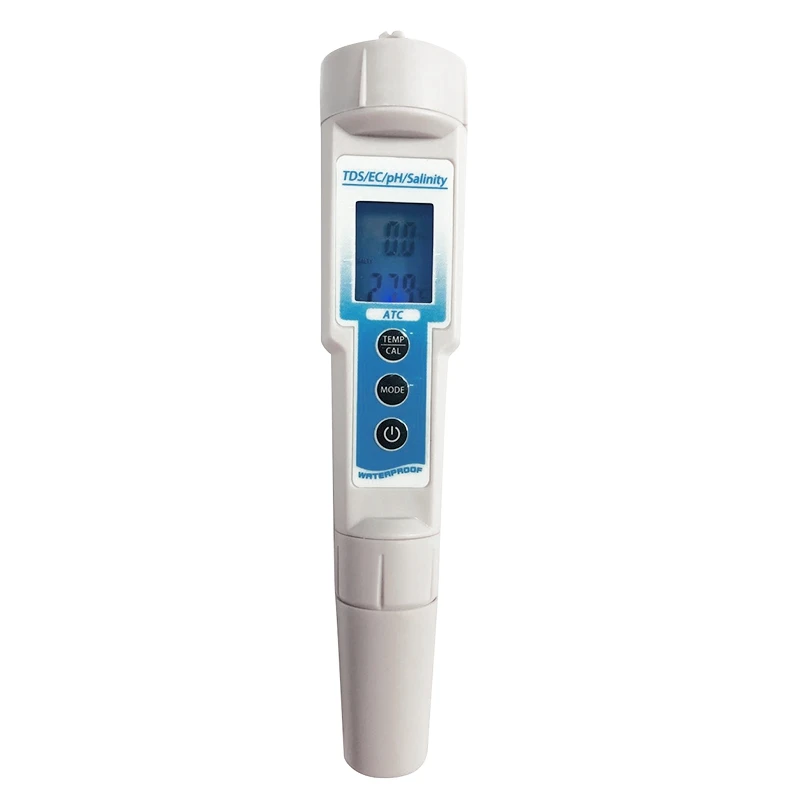 

FashionProfessional Digital 5 in 1 TDS/EC/PH/Salinity/Temperature Tester Pen Conductivity Water Quality Measurement Tools