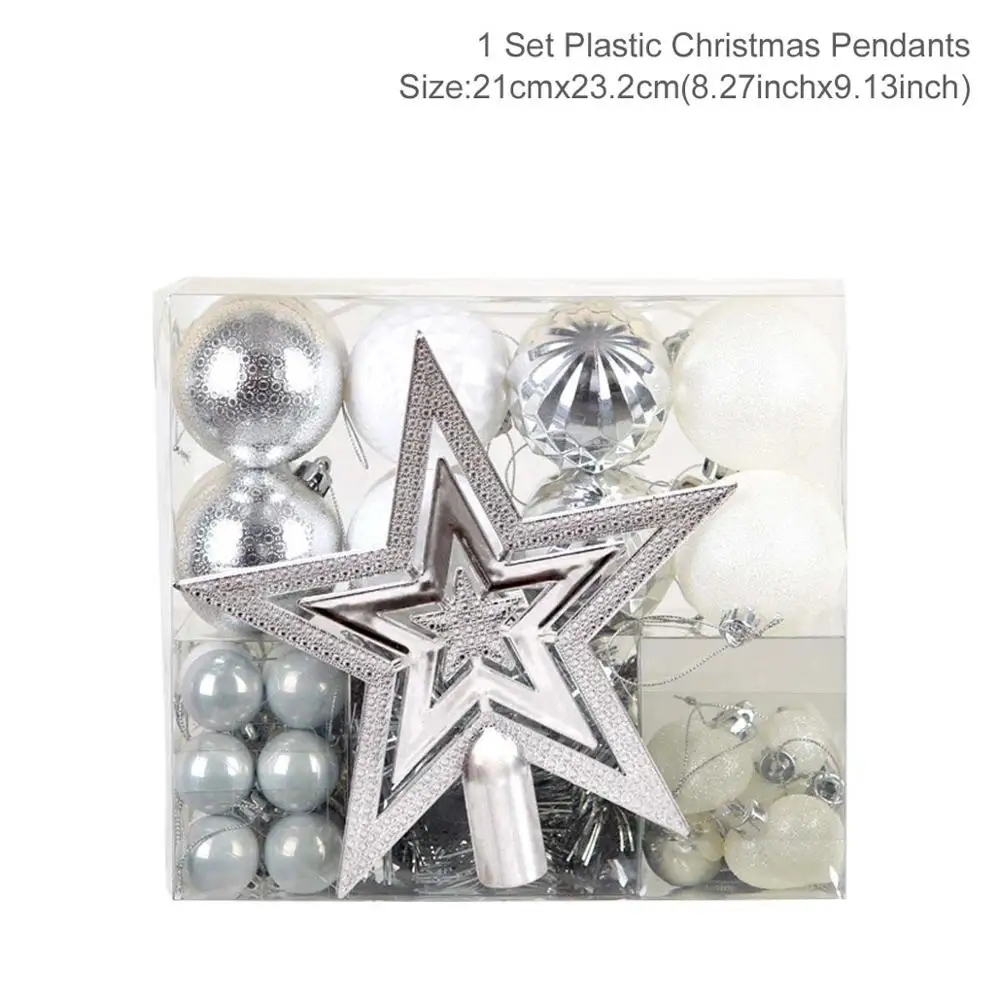 Christmas ornaments3 Рождественские елочные украшения Рождественские шары Подвески рождественские украшения для дома Рождественский Navidad Noel Новогодний подарок - Цвет: Christmas ornaments3