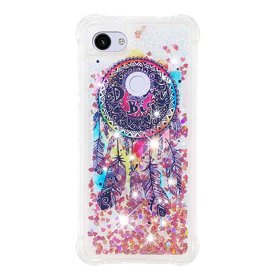 Big Dreamcatcher Блестящий Жидкий чехол с сияющими блестками для Google Pixel 3A XL 3 XL чехол «зыбучие пески» для LG Stylo 5 K40 K12 Plus Aristo 2 Plus B31 - Цвет: Big Dreamcatcher