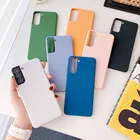 Новый силиконовый чехол карамельных цветов для Samsung Galaxy S21 S20 PIus Ultra FE A51 A71 A02S A30 A50 A10 A20S A70, Матовая Мягкая задняя крышка