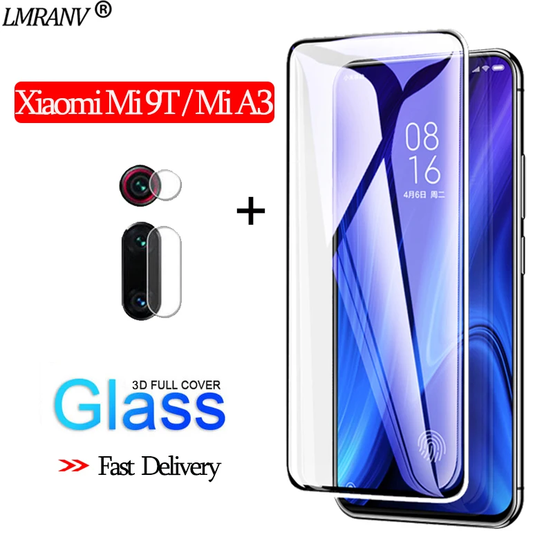 2-в-1 Камера стекло на ксиоми ми 9т Xiaomi Mi 9T 3D ззащитное стекло Xiaomi Mi A3 стекло Экран протектор стекло Mi 9 T Xiaomi ззащитное стекло сяоми ми 9т стекло xiaomi mi 9t glass