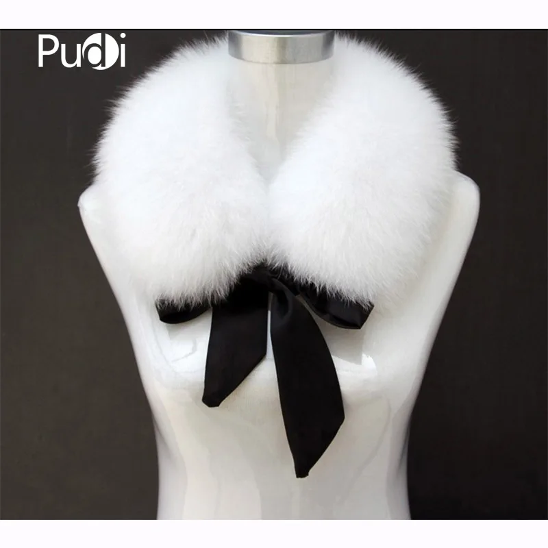 

Женский шарф из натурального Лисьего меха Pudi, новое зимнее теплое кольцо из натурального Лисьего меха, шарфы, кольца, воротник, другие цвета SF601