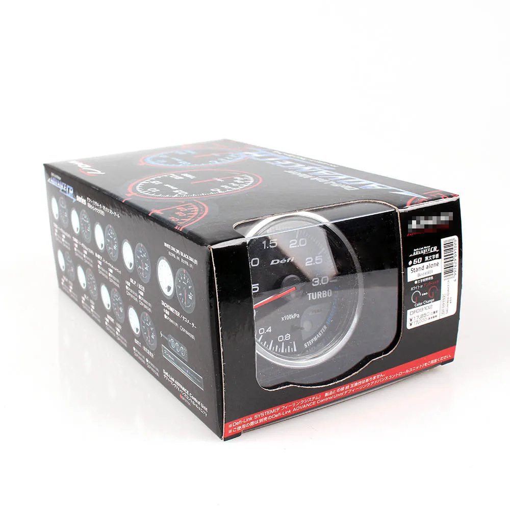 Автоматический датчик Defi Advance CR 2 5 дюйма 60 мм 7 цветов 0-3 бар турбонаддув с