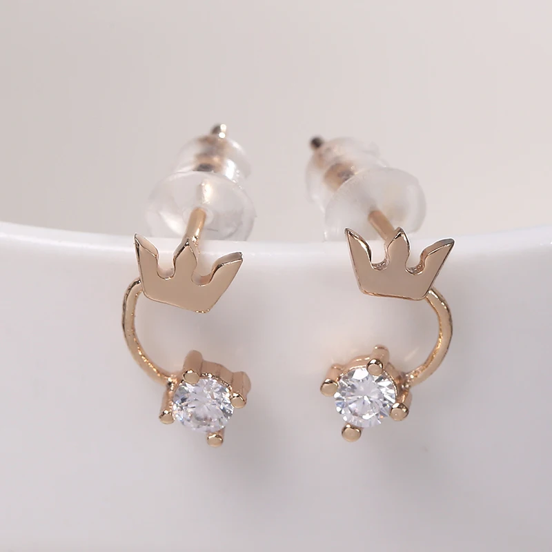 Женские простые серьги бабочки MAIKALE корейские медные гвоздики с золотым