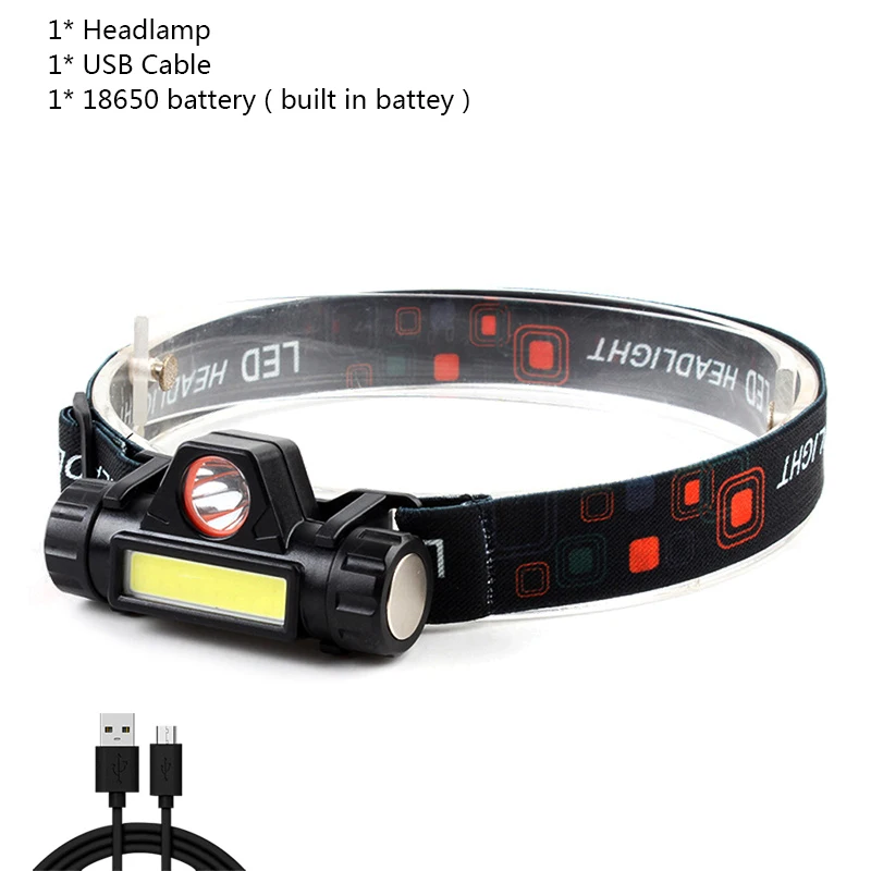 Светодиодный фонарь с датчиком движения аккумуляторный водонепроницаемой