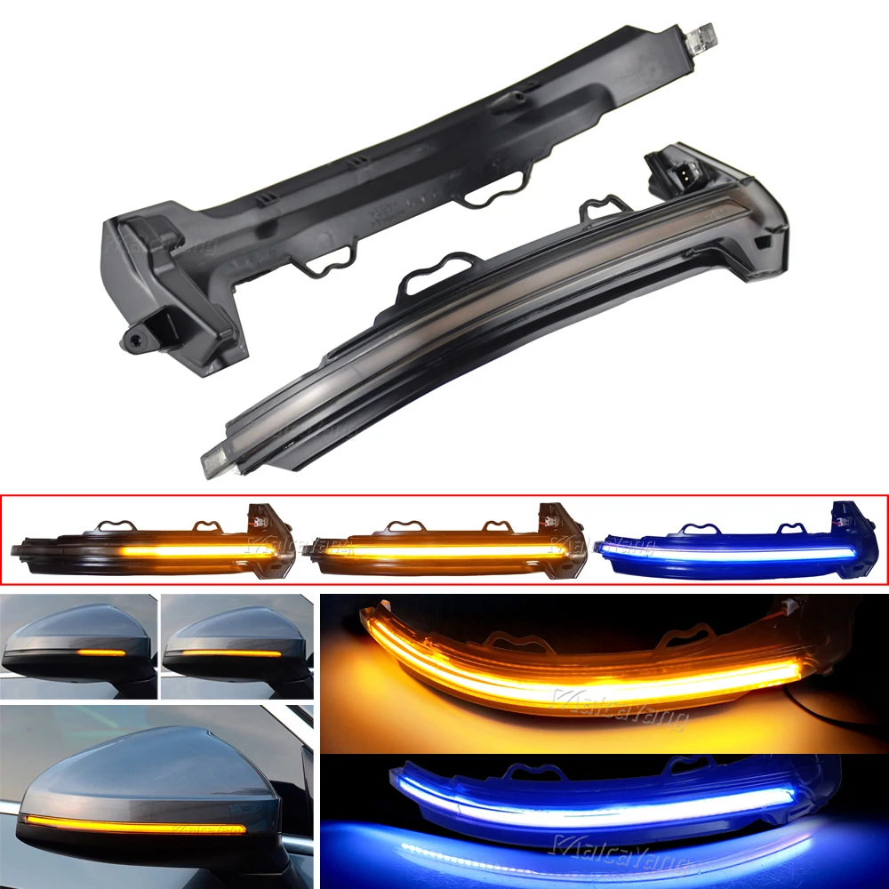 

Динамический указатель поворота для Audi A4, A5, B9, S4, S5, RS4, RS5 2016-2019 светодиодный поворотники, боковое крыло, зеркало заднего вида, индикатор после...