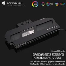 Barrowch FB NVG2080T PA цифровой термометр GPU блоки 5 в 3 Pin алюминиевый сплав
