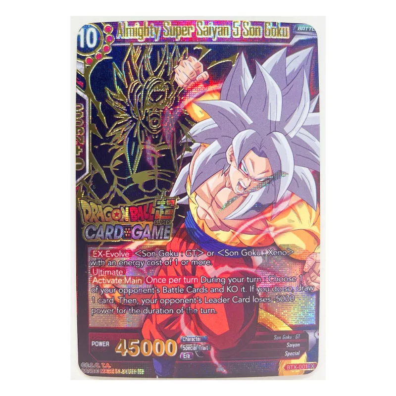 Dragon Ball Z GT Супер Саян 4 героев карточной ультра инстинкт Гоку игровая коллекция