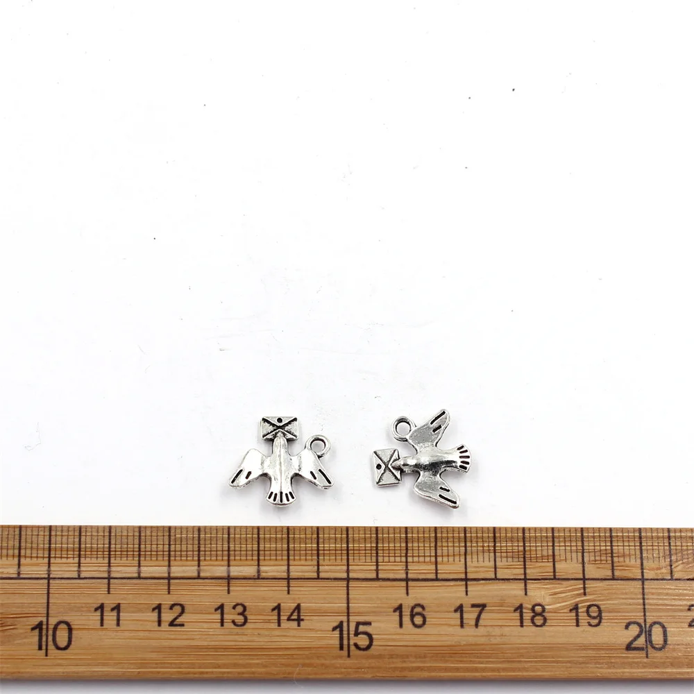 

5 шт./лот 18x16 мм Подвески в виде голубей, антикварная Подвеска для изготовления винтажных ювелирных изделий ручной работы