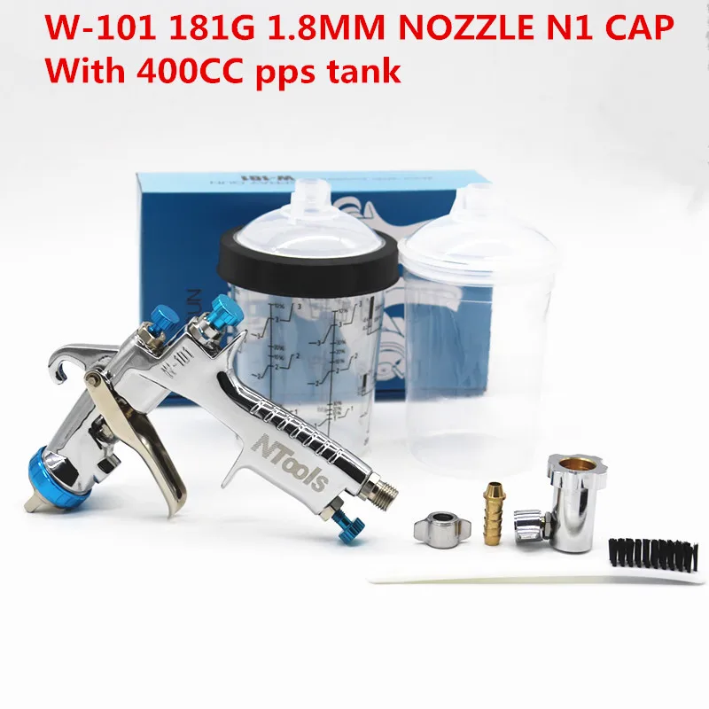 

Пистолет-распылитель W101 с адаптером и микс-чашкой, краскопульт HVLP с быстроразъемной чашкой Для Смешивания Краски