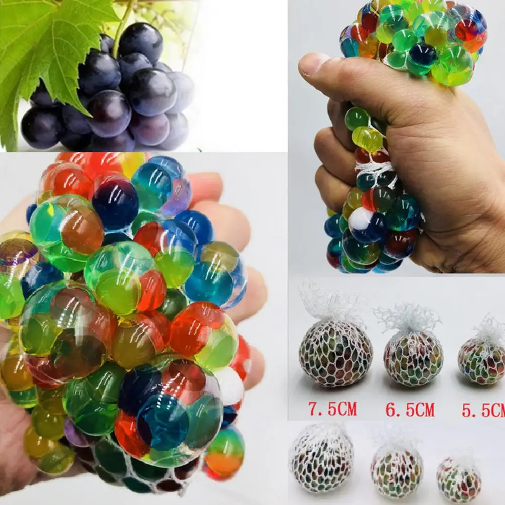 

Stress Relief Toys Squeezing Venting Ball Soft Rubber Colorful Decompression Toy