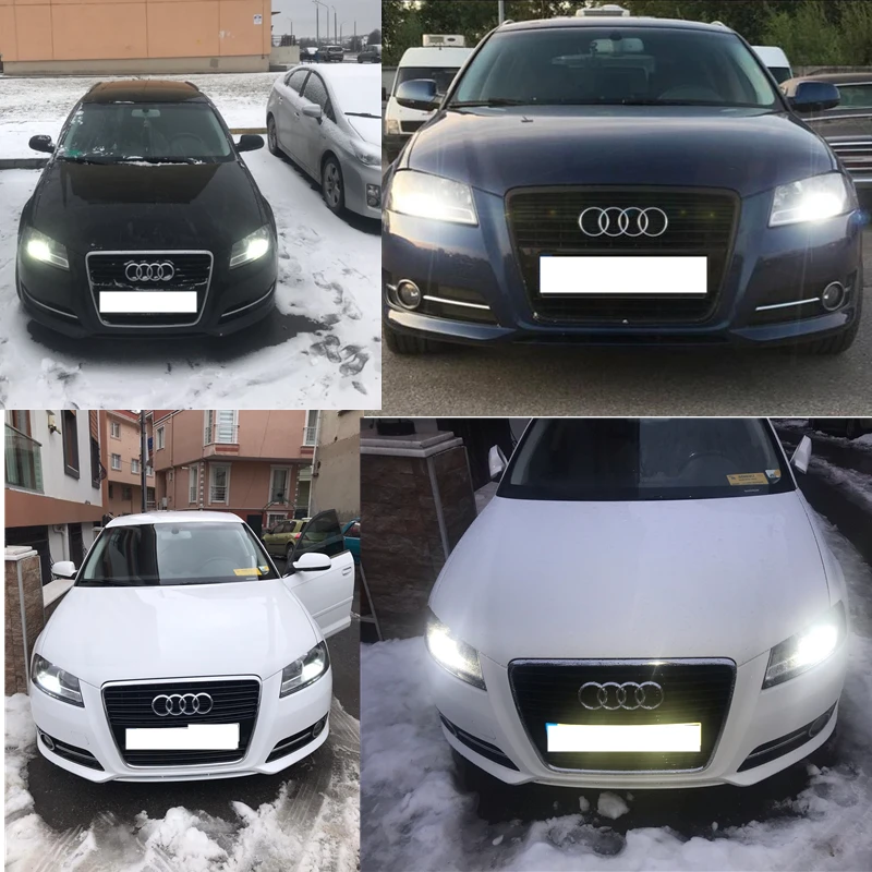 Для AUDI A3 8P 2008-2013 светодиодный ные дневные ходовые огни CANBUS без ошибок H16 5202 PS19W PSY24W