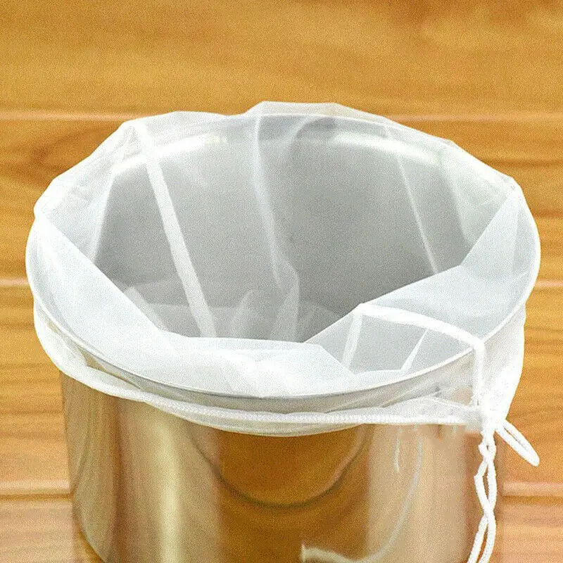 Beer Brewing Wine Filter Net Reusable Bag Tea Nuts Juice Milk Nylon | Дом и сад