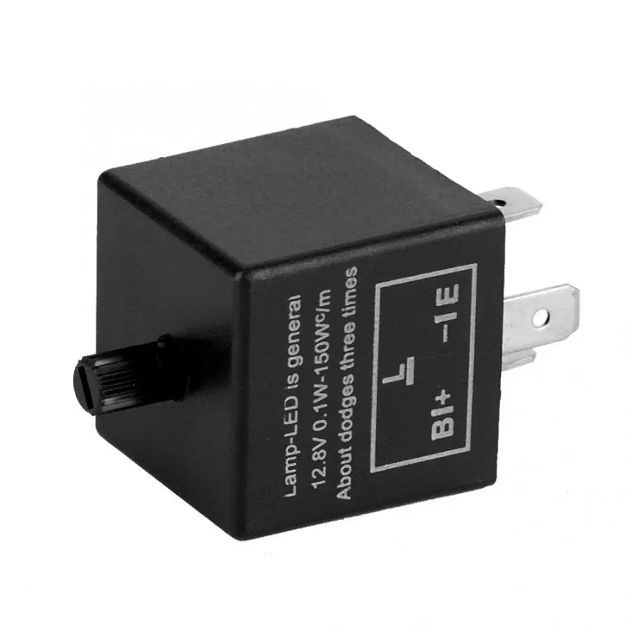 CF14 JL-02 12V 3 Pin LED Flasher Flash Relay for Turn Signal Light Hyper Flash Or Normal Lights Relay 0.1W-150W LED Flash Relay