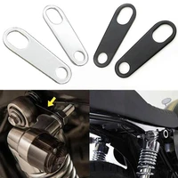 2pcsset motorcycle accessories turn signal light mount clamps brackets fork ear for cafe black racer bobber chopper c3d1