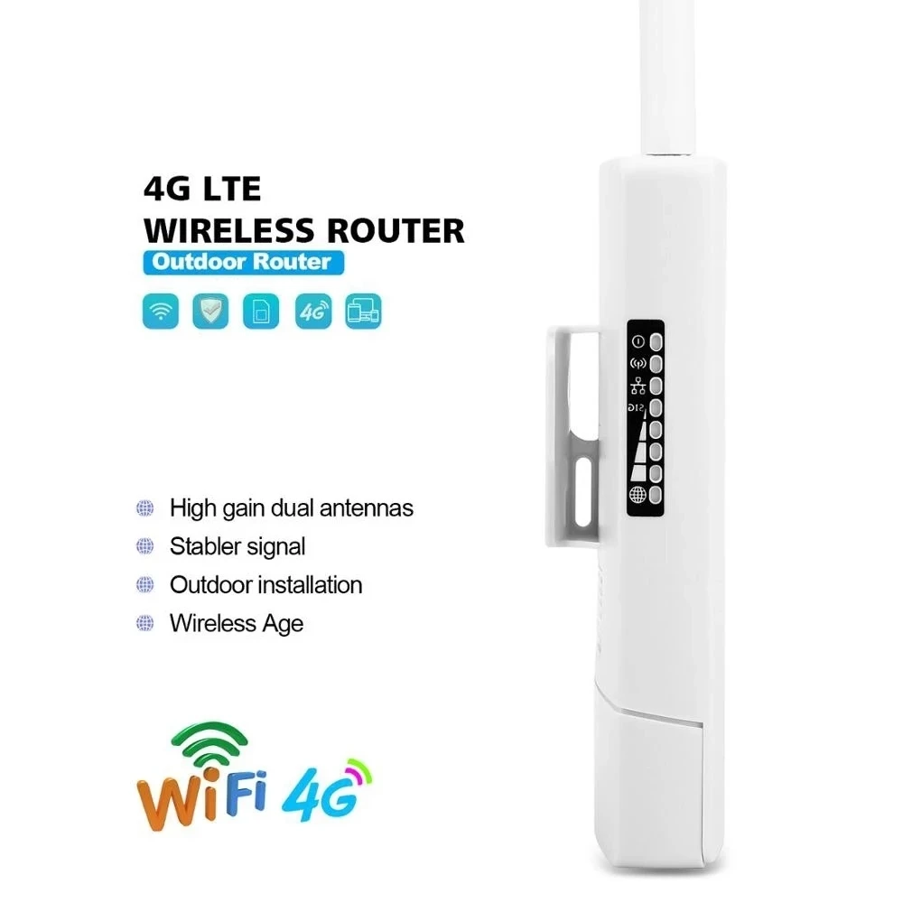 Уличный роутер с питанием от солнечной панели 4G LTE комплект роутера CPE CAT4 2 Wi-Fi