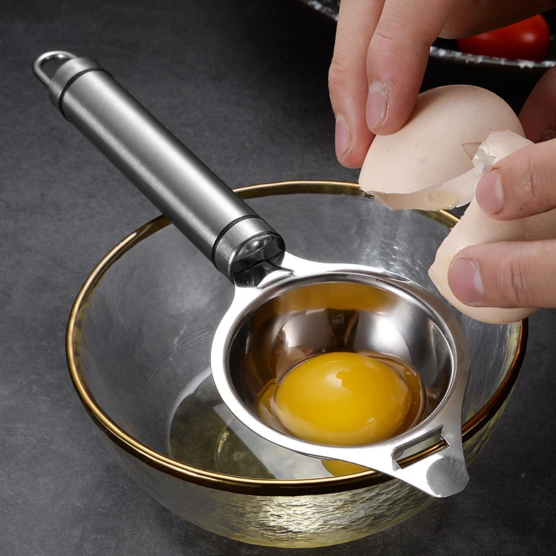 

Stainless Steel Egg White Separator Tools Eggs Yolk Filter Gadgets Kitchen Accessories Separating Funnel Spoon Egg Divider Tool