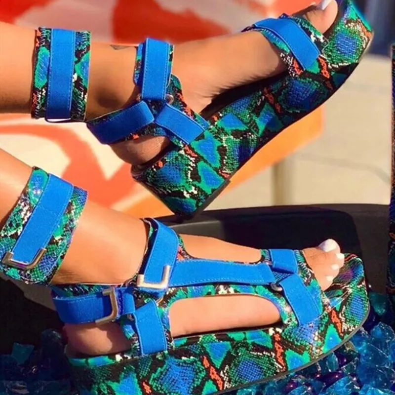 Сандалии-гладиаторы женские на платформе роскошные брендовые босоножки