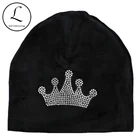 GZHilovingL зимние плотные бархатные шапки с короной для новорожденных мальчиков и девочек, мягкие теплые детские аксессуары для фотографирования волос, облегающие шапки, подарки