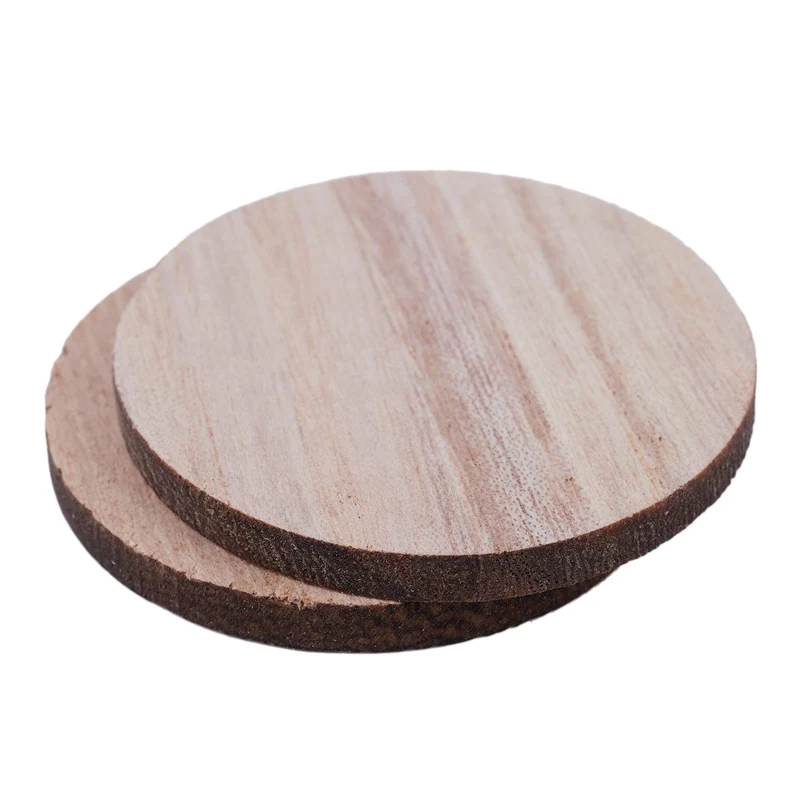 10 x Wooden Circle Shapes Plain Wood Craft Tags 50mm (5cm) Promotion | Дом и сад