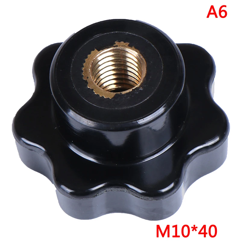 1 шт. M5/M6/M8/M10/M12 внутреннюю резьбу головка звездообразная Навинчивающаяся ручка зажима Медь ручка сердечника - Цвет: 6