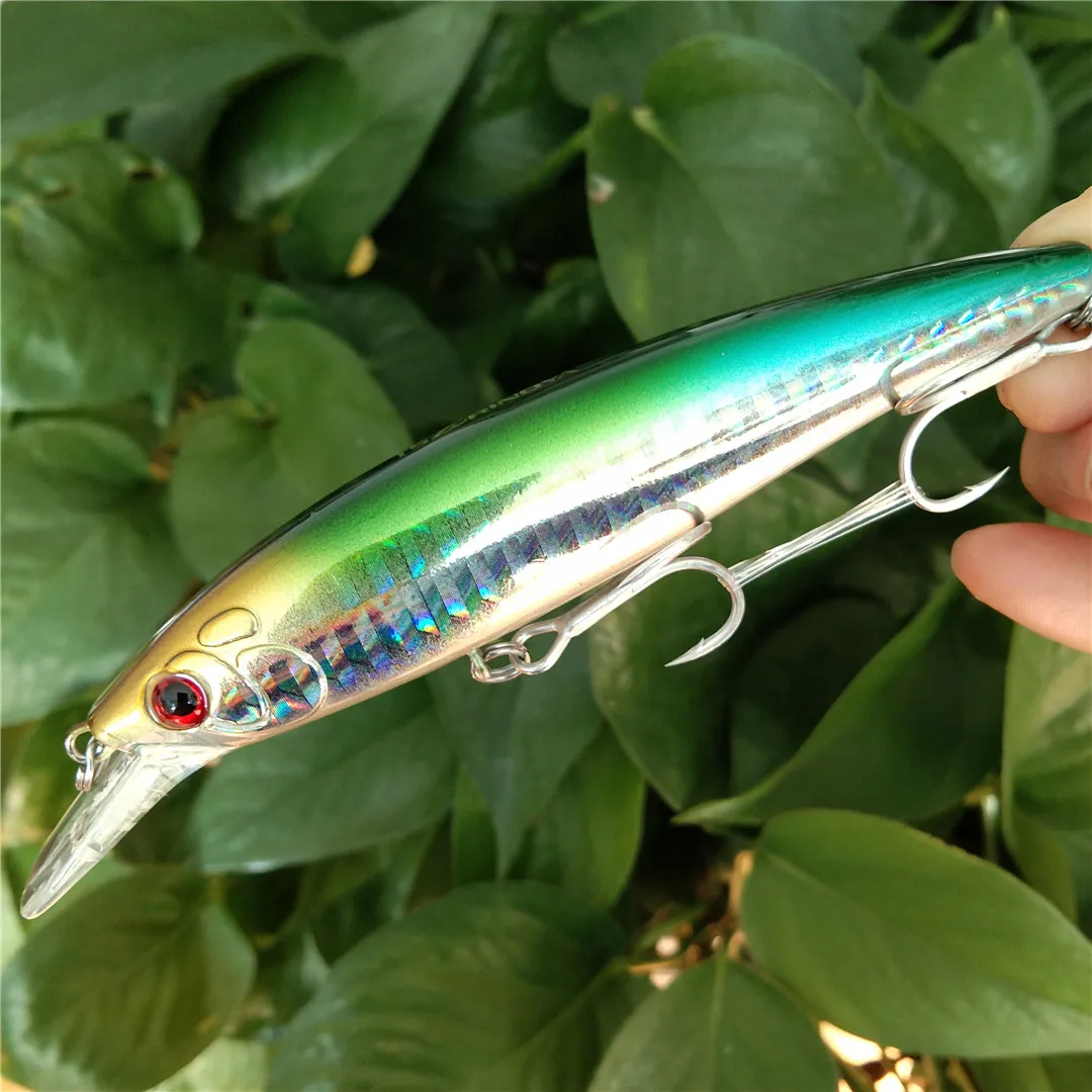 

5PCS 110mm/13g (4.33in/0.46oz) Diving Depth 1.5-2 Meters Jerk Bait Minnow Fishing Lure