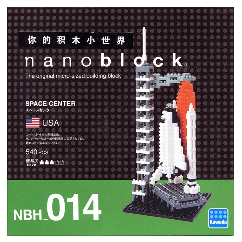 Новый бренд Nanoblock Space Center NBH 014 Kawada 540 шт Строительные блоки алмазные мини города
