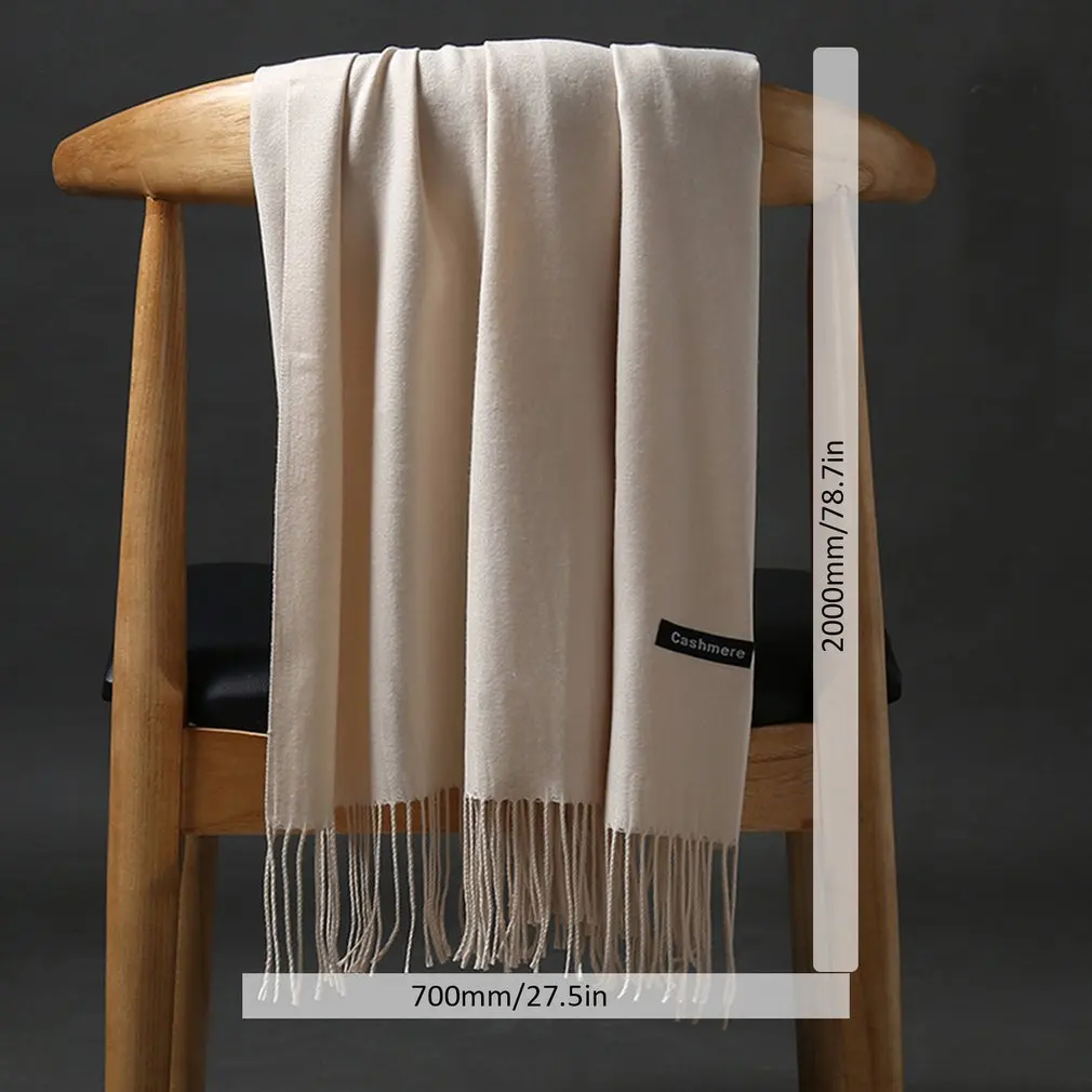 

Hot Cashmere scarves women shawls and wraps winter lady pashmina long head scarf hijabs stoles warm scarves manteau femme hiver