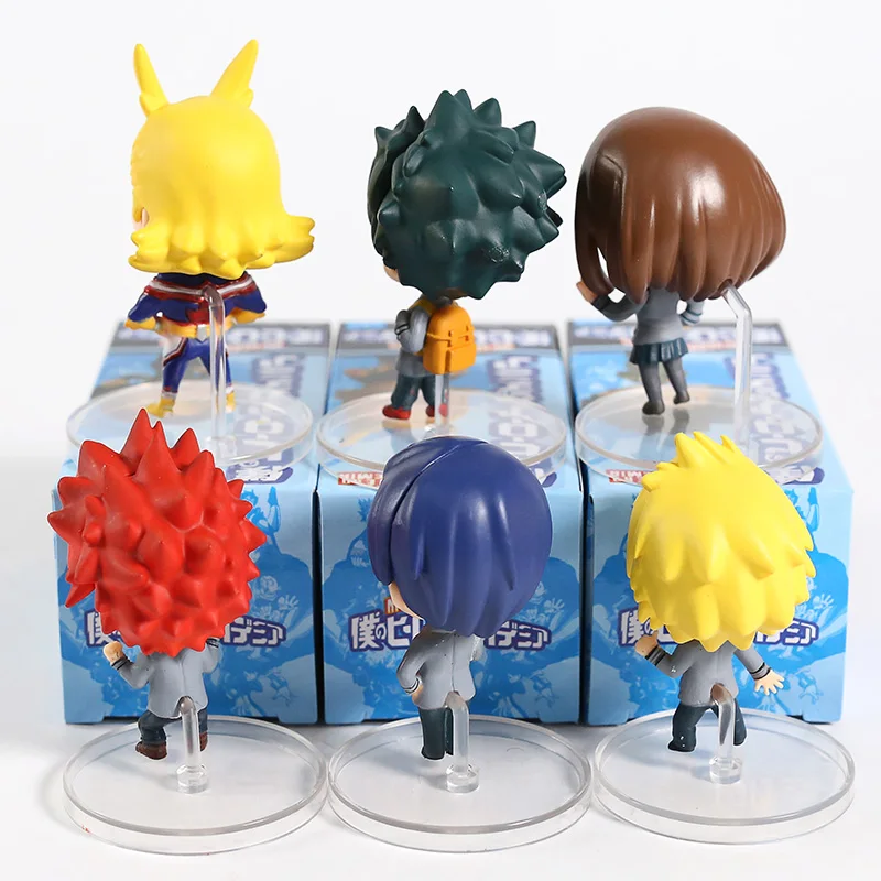 My Hero Academy Midoriya Izuku Bakugou Katsuki Todoroki Shoto All Might Ochaco Uraraka Asui Tsuyu Figures Toys Set