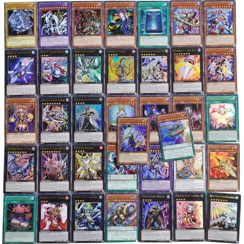 72 шт. Алмазная сломанная флеш-карта Yu Gi Oh в аниме стиле разных английских карты