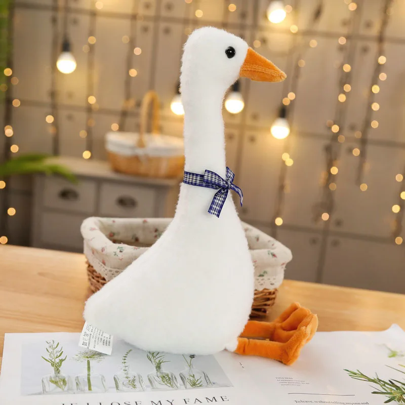 

30-80cm White Goose Plush Toy Cute Animal Stuffed Dolls Fashion Kids Plush Toys for Children Birthday Christmas Gift Doll