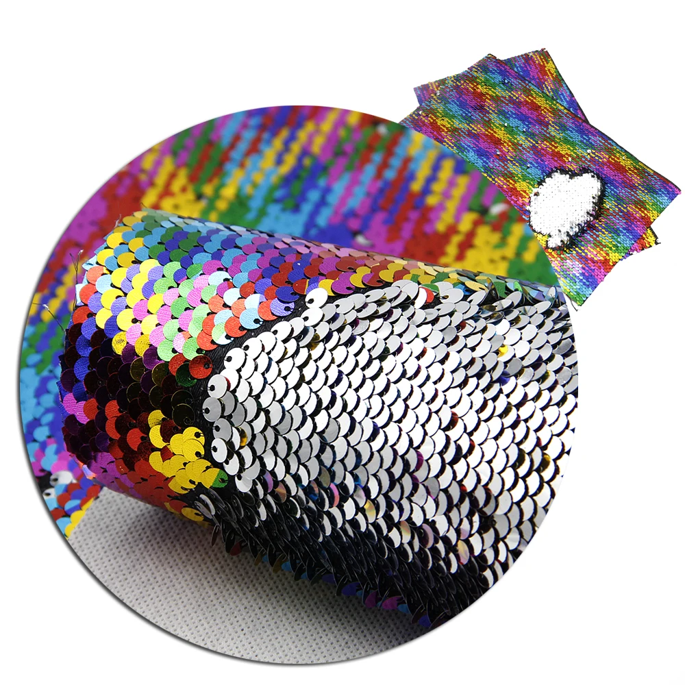 David accessories 20*34cm mermaid sequin fish scale faux artificial Synthetic leather diy decoration crafts 1piece,1Yc4146