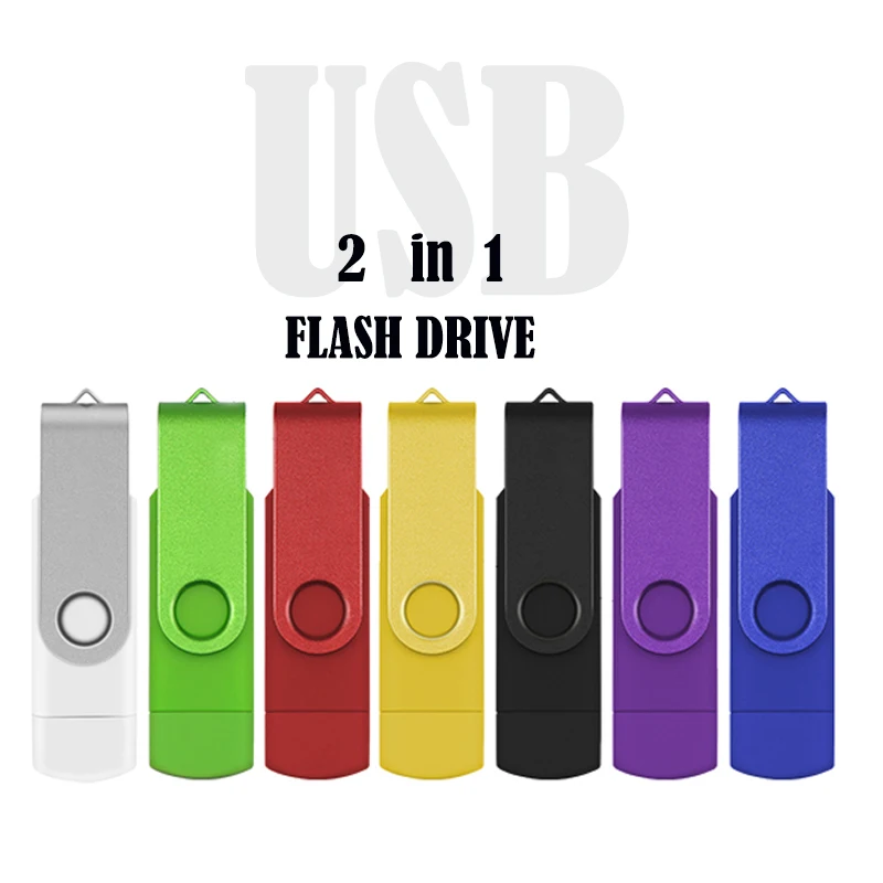 Usb флеш-накопитель 128 Гб OTG флеш-накопитель 64 Гб Смартфон Флешка 32 Гб 16 Гб металлический otg флеш-накопитель cle usb флеш-накопитель 8 ГБ устройства для хранения