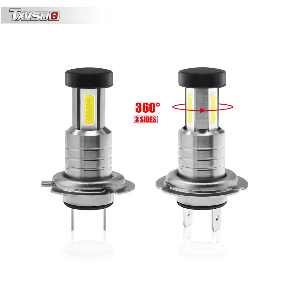 

2pcs Car H7 LED Headlight Bulbs 12V 24V 110W 30000LM Headlight Conversion Kit Bulb High or Low Beam 6000K