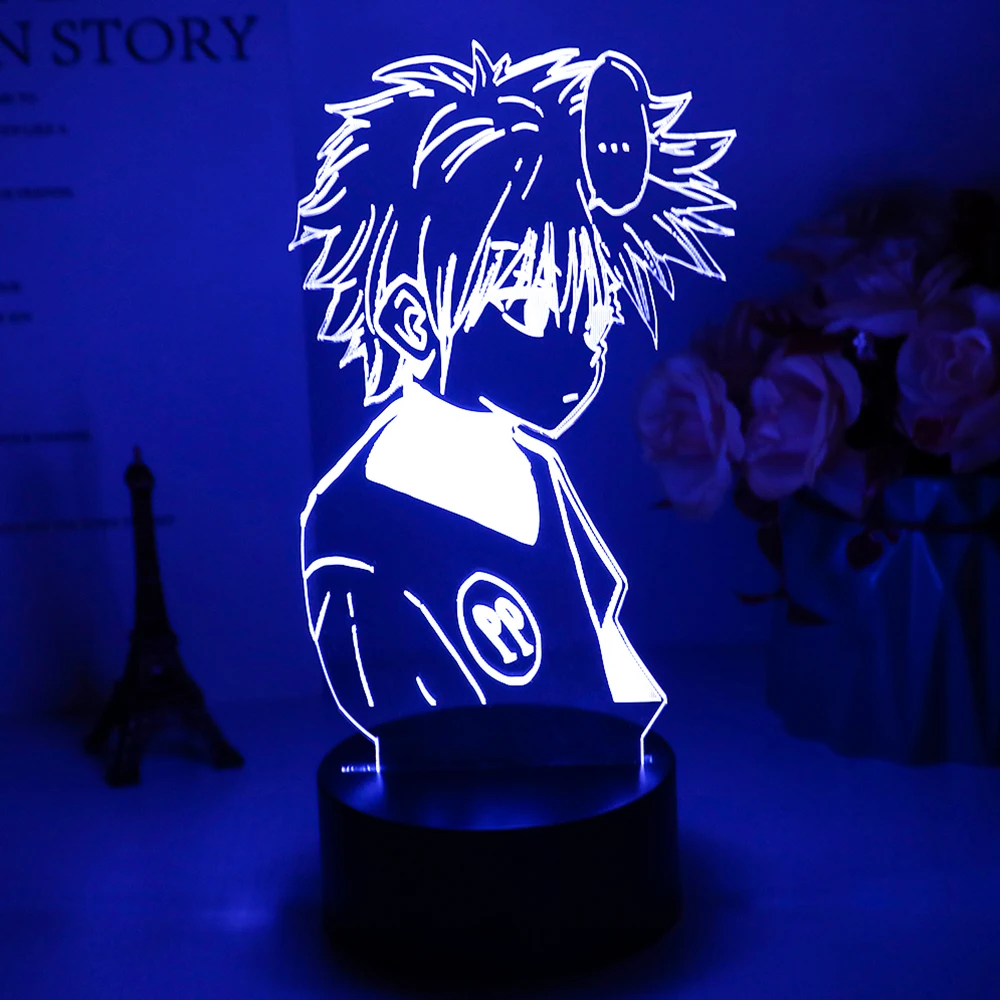 Светодиодный ночник Hunter X в стиле аниме Killua Zoldyck светильник с изменением цвета Usb