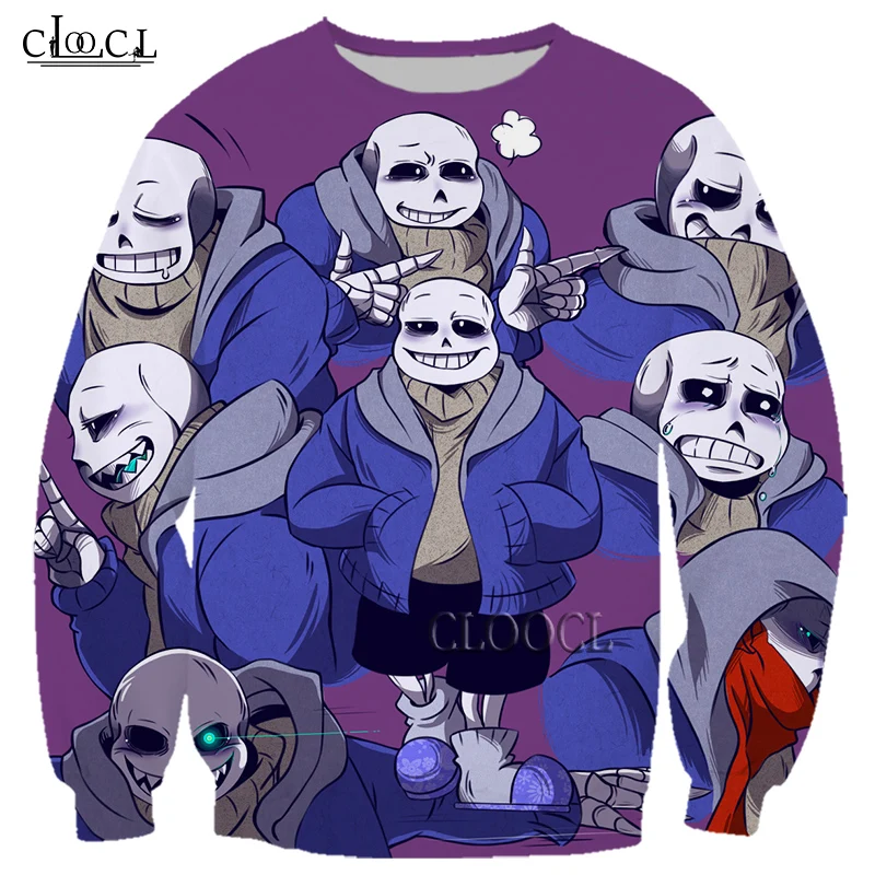 

HX Newest Popular Game Undertale Long Sleeve 3D Printed Fashion Hot Selling Men Women Street Style Tops Drop Shipping