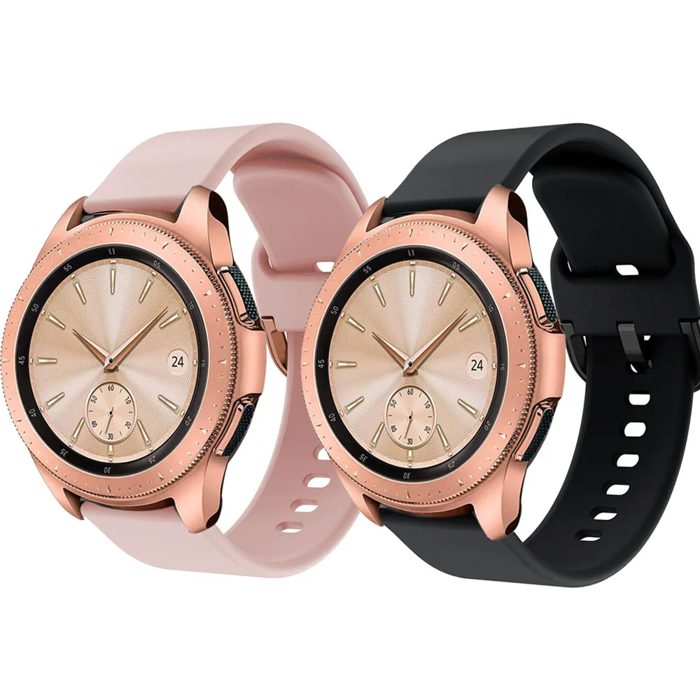 

Ремешок силиконовый для спортивных часов, сменный мягкий браслет для Samsung Galaxy Watch active 42 мм 20 мм