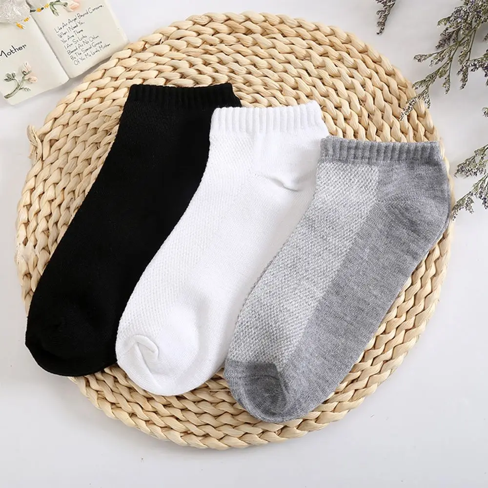 

Invisible 1Pair Knitted Breathable Ankle Socks Men's Socks Boat Socks Invisible Socks Mesh Socks