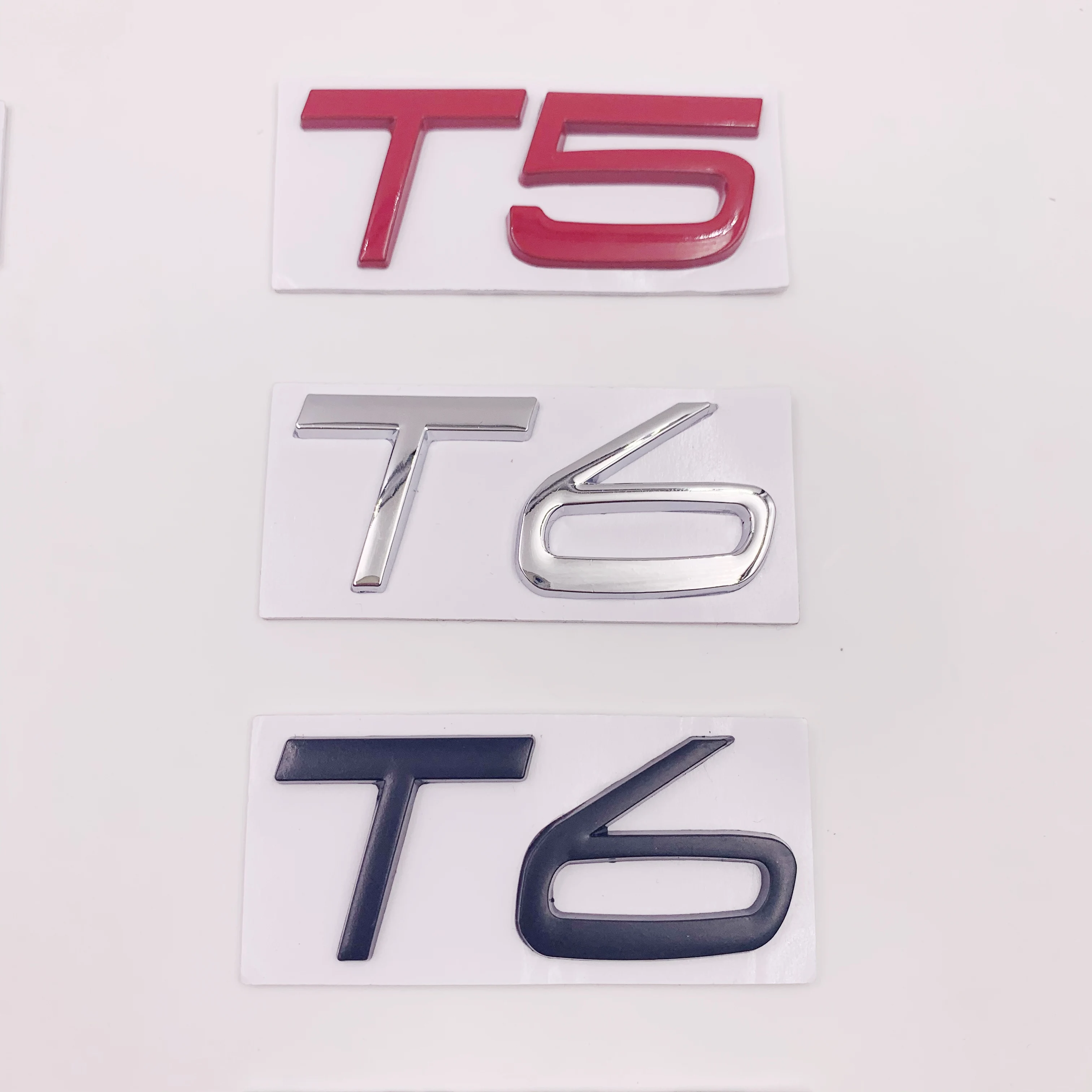 

10pc 3D Metal T5 T6 AWD Letters Emblem Badges Car Sticker Decal Car Styling For Volvo XC60 XC90 S60 S80 S60L V40 V60 Tail Fender