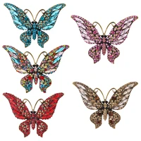new butterfly brooch korean animal brooch womens shoes and clothing accessories rhinestone pin manufacturer spot wholesale