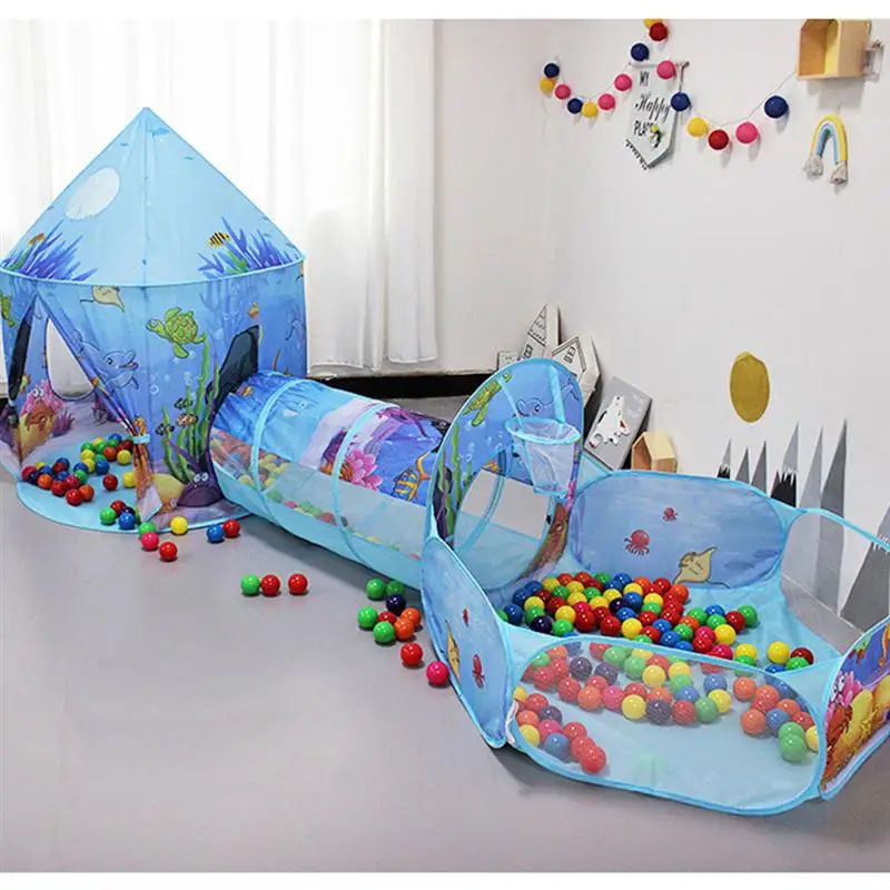 3 шт. палатка игрушечная креативная забавная складная в 1 для ползания игрушка