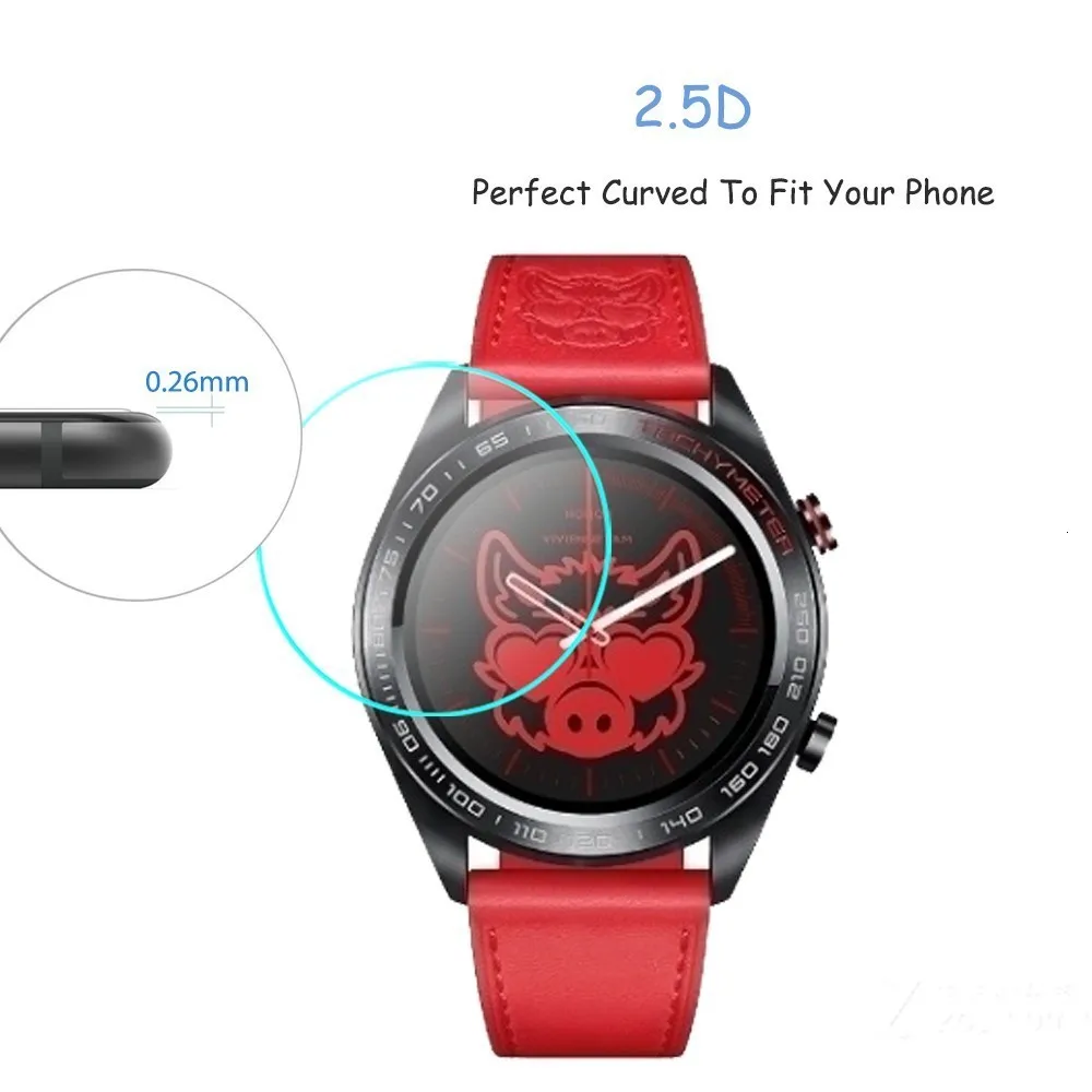 2 упаковки 0,3 мм 2.5D 9H закаленное стекло для huawei Watch Dream Vivienne Tam Smartwatch Защита экрана для huawei GT Active элегантная