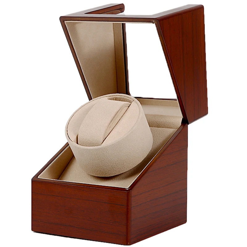 Деревянный глянцевый черный чехол для часов из углеродного волокна с лаком