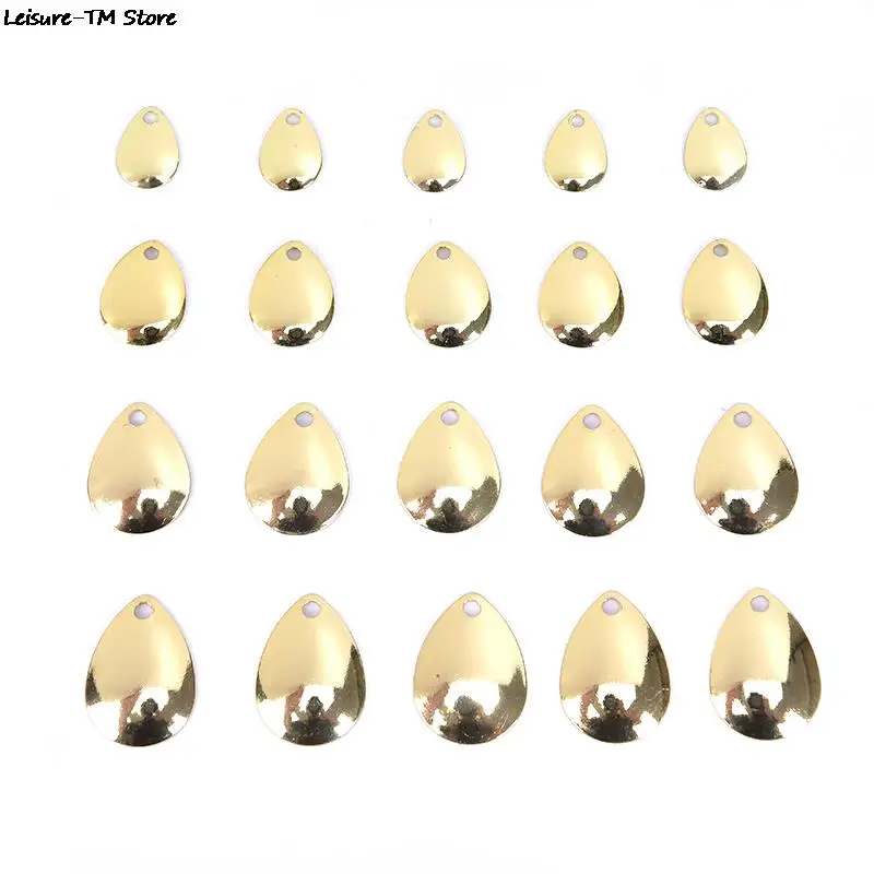 20 шт./лот Спиннер кольца лезвия гладкие ложки снасти поделки приманка Рыболовный