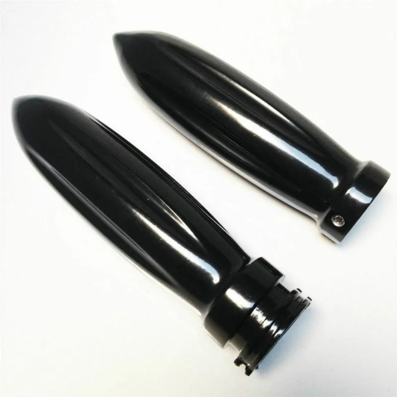 

1" Handlebar Chrome Hand Grips For Harley Honda Kawasaki VN Shadow Cruiser Retro