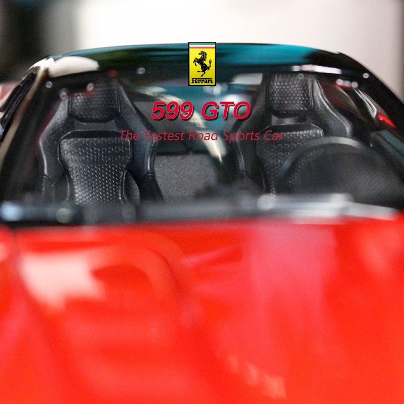 Весы Bburago 1/24 1:24 Ferrari 599 GTO Racing спортивный автомобиль литой Дисплей сплав