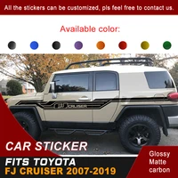 car stickers side body stripe racing styling graphic vinyl car accessories custom fit for toyota fj cruiser 2007 2017 2018 2019