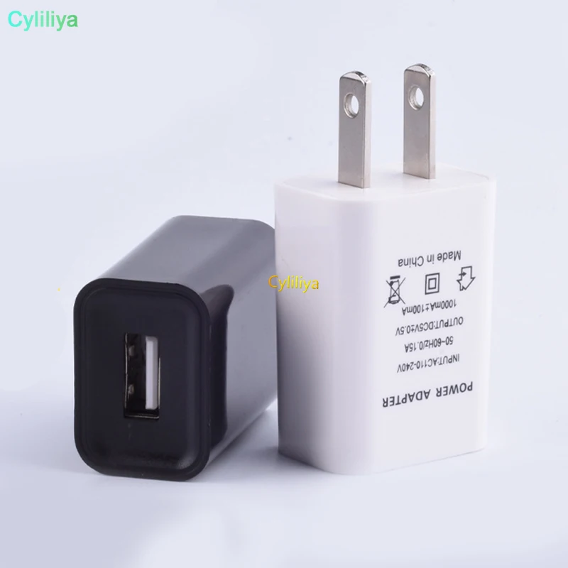 200 шт. США ЕС Plug настенные usb-зарядные устройства 5V1A адаптер путешествия удобный